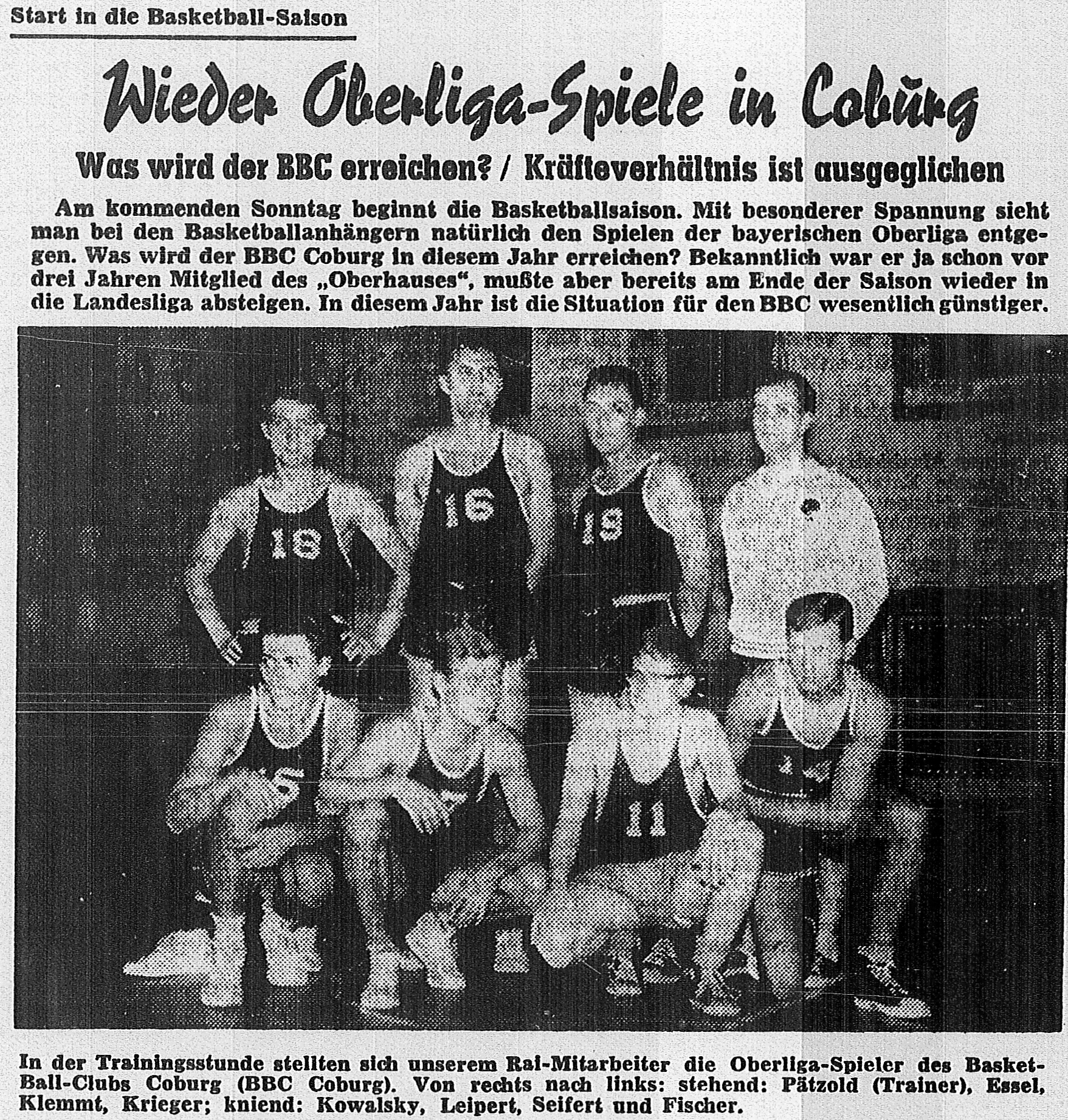 Coburg Saisonstart 1